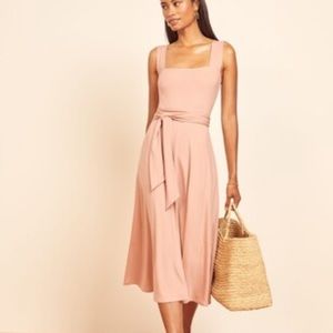 Reformation Helina Dress in Blush